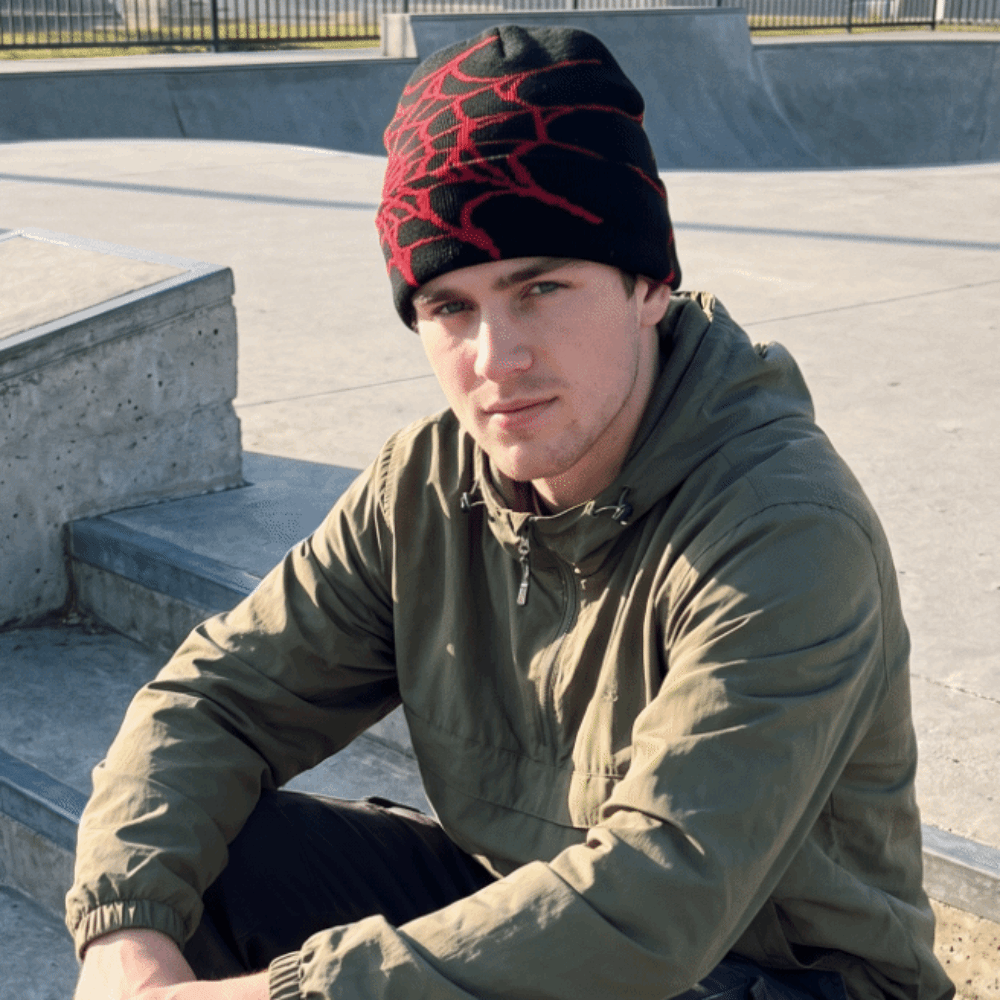 หมวกบีนนี่ลายใยแมงมุมวินเทจ ยื - Beanie Cuffed Knit บทวิจารณ์และราคา