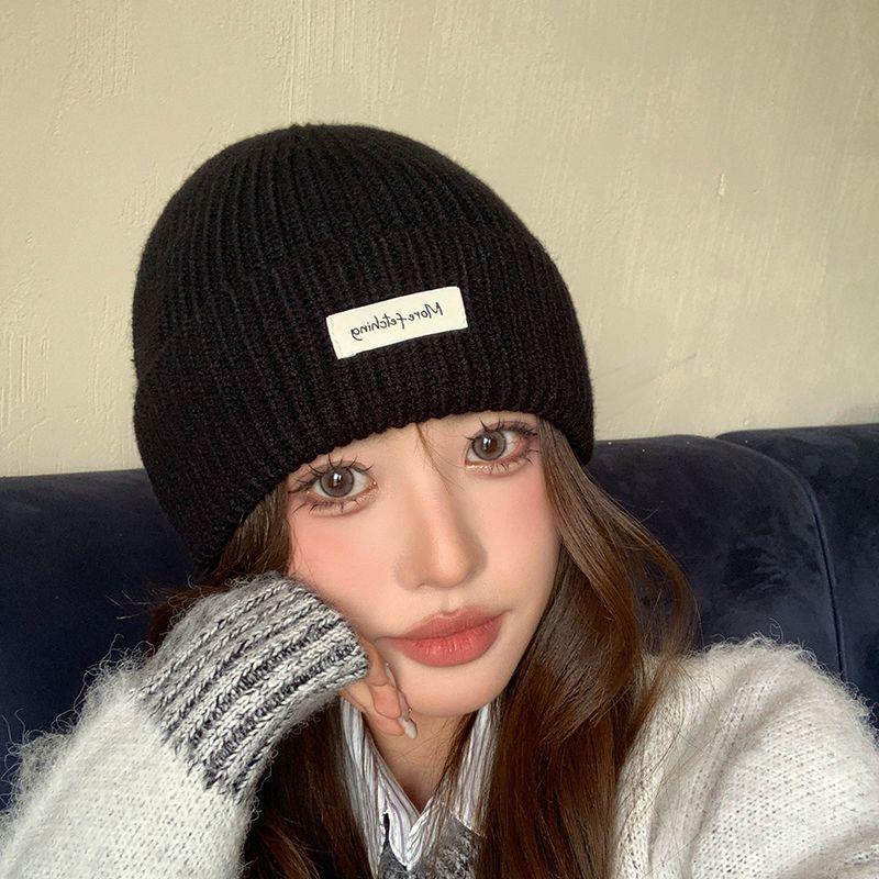 หมวกบีนนี่ฤดูหนาว ปักป้ายโลโก้ - Beanie Cuffed Knit บทวิจารณ์และราคา