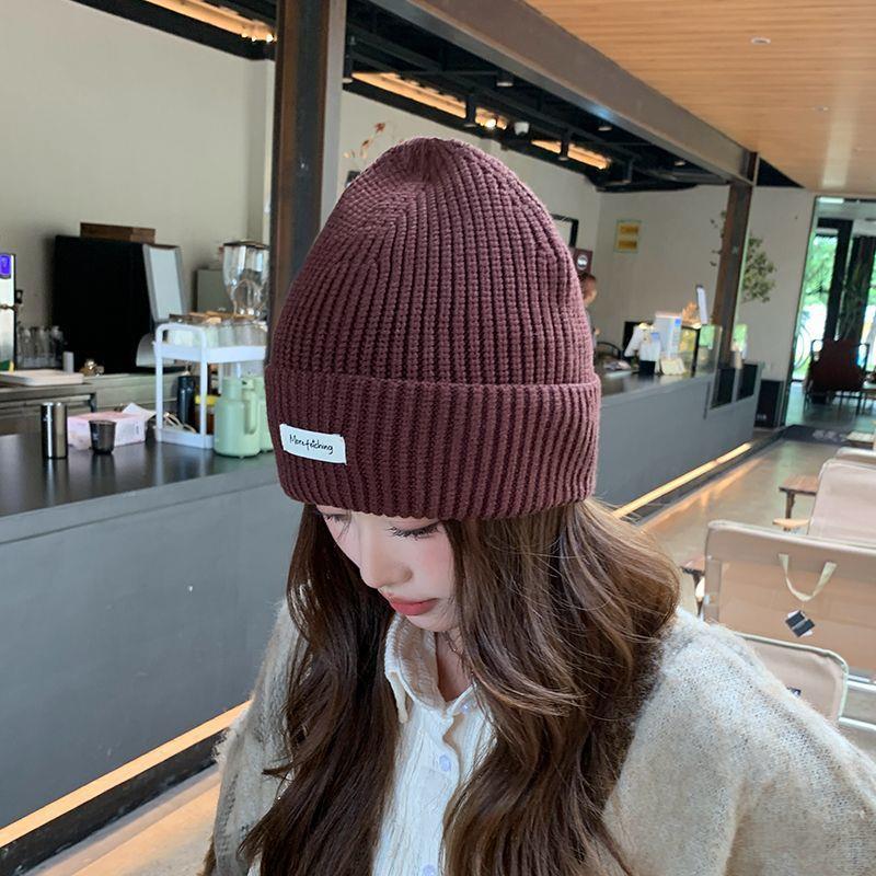 หมวกบีนนี่ฤดูหนาว ปักป้ายโลโก้ - Beanie Cuffed Knit บทวิจารณ์และราคา
